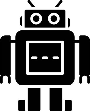 Robot kabartma simgesi tasarımı