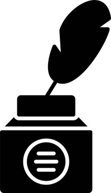 Mürekkep Kabartma Simgesi Tasarımı