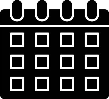 Takvim Kabartma Simgesi Tasarımı