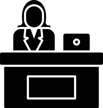 Sekreter Glyph Simge Tasarımı