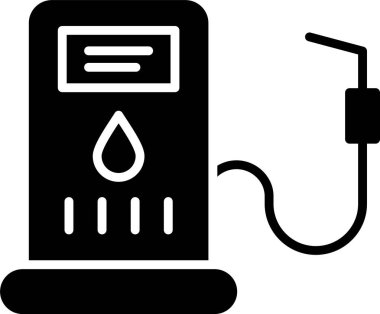 Benzin İstasyonu Kabartma Simgesi Tasarımı