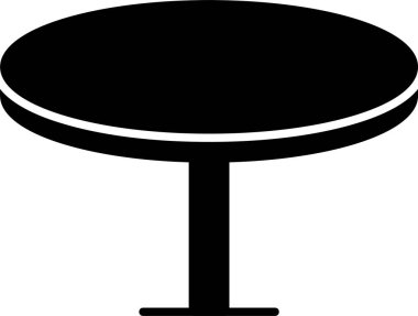 Yuvarlak Tablo Kabartma Simgesi Tasarımı