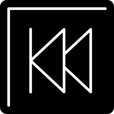 Tersine Glyph Simge Tasarımı