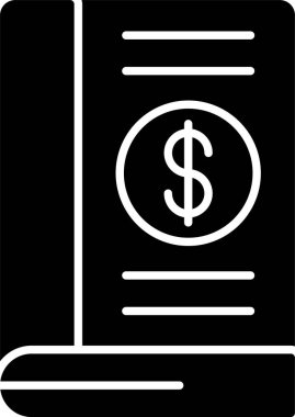 Muhasebe Kitabı Kabartma Simgesi Tasarımı