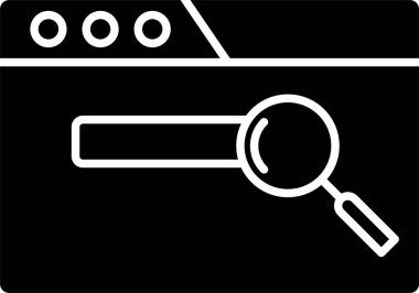 Web Arama Kalıbı Simgesi Tasarımı