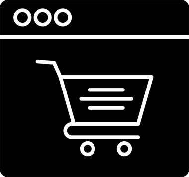 Kabartma Alışveriş Sembolü Tasarımı