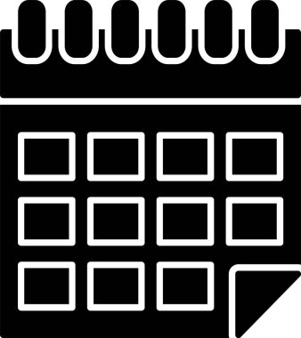 Takvim Kabartma Simgesi Tasarımı