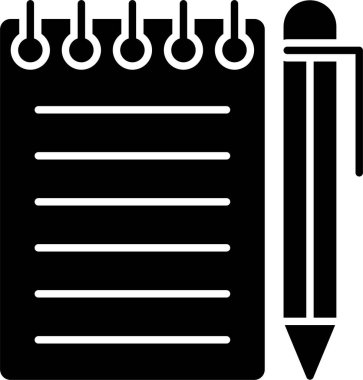 Not Defteri Kabartma Simgesi Tasarımı