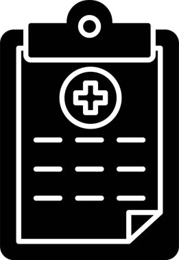 Tıbbi Rapor Şekil Simgesi Tasarımı