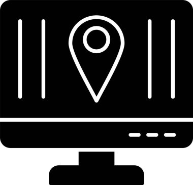 Konum Glyph Simgesi Tasarımı