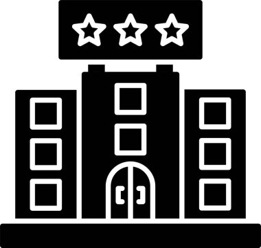 Otel Glyph Simgesi Tasarımı