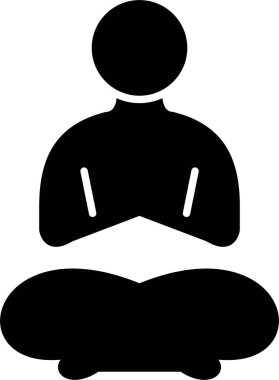 Yoga Kabartma Simgesi Tasarımı