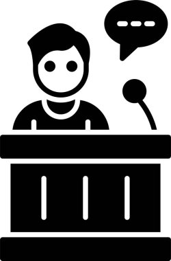 Konuşma Kabartma Simgesi Tasarımı