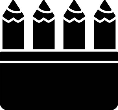 Renkli Kalem Simgesi Tasarımı