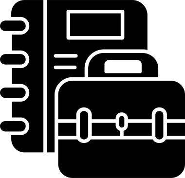 Evrak çantası Kabartma Simgesi Tasarımı