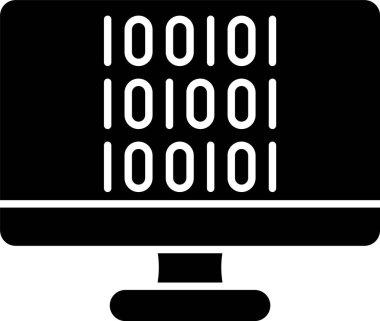 İkili Kod Kabartma Simgesi Tasarımı