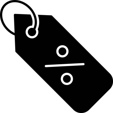 Yüzde Glyph Simgesi Tasarımı