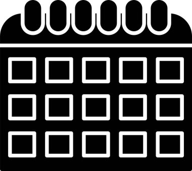 Takvim Kabartma Simgesi Tasarımı