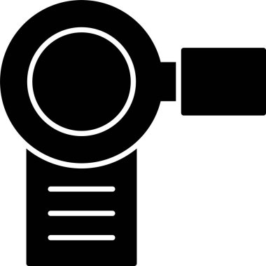 Video Kamera Kabartma Simgesi Tasarımı