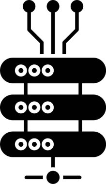 Veri Ağı Kabartma Simgesi Tasarımı