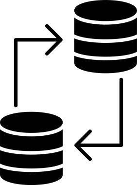 Veri Aktarımı Kabartma Simgesi Tasarımı