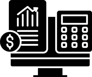 Muhasebeci Glyph Simge Tasarımı