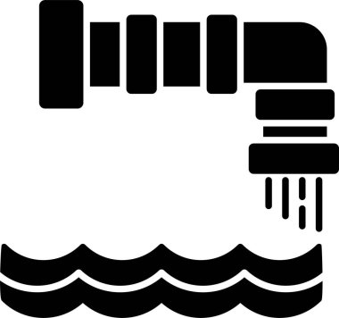 Su Kirliliği Kabartma Simgesi Tasarımı