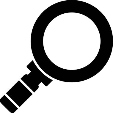 Büyütücü Cam Kabartma Simgesi Tasarımı