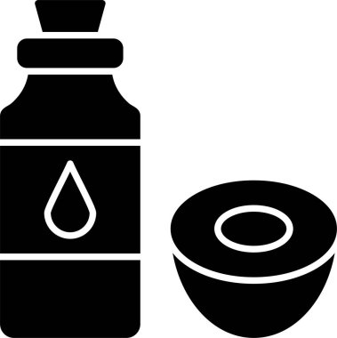 Hindistan cevizi Yağı Kabartma Simgesi Tasarımı