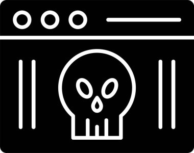 Web sayfası Glyph Simgesi Tasarımı