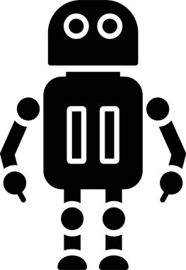 Robot kabartma simgesi tasarımı