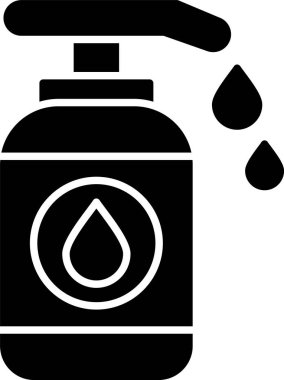 Losyon glif simgesi tasarım