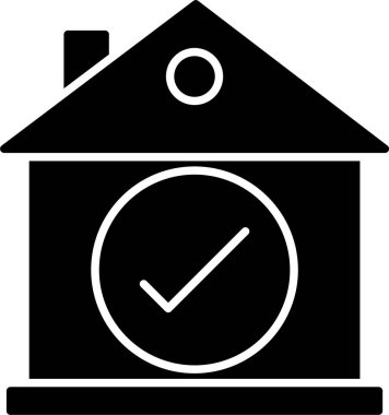 Ev Seçimi Kabartma Simgesi Tasarımı