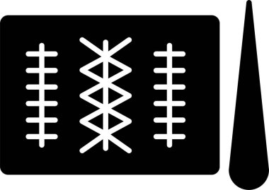 Dikişler Kabartma Simgesi Tasarımı