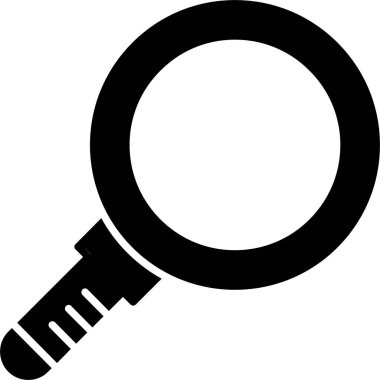 Büyütücü Cam Kabartma Simgesi Tasarımı