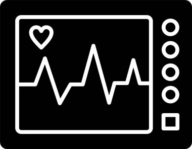 ECG Makine Glifi Simge Tasarımı