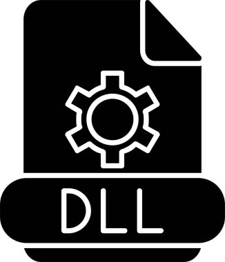 Dll Glyph Icon Design clipart