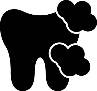 Diş Köpüklü Kabartma Simgesi Tasarımı