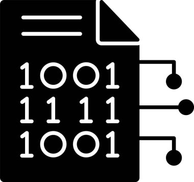 Encryption Data Glyph Icon Design clipart