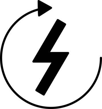 Yenilenebilir Enerji Kabartma Simgesi Tasarımı