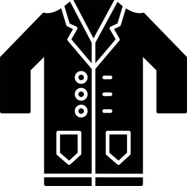 Laboratuvar Önlüğü Kabartma Simgesi Tasarımı