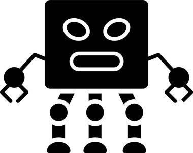 Robot kabartma simgesi tasarımı