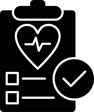 Sağlık Denetimi Kabartma Simgesi Tasarımı