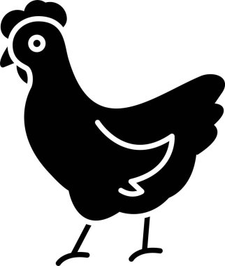 Tavuk Kabartma Simgesi Tasarımı