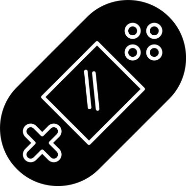 Oyun Konsolu Kabartma Simgesi Tasarımı