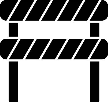 Yol Bloğu Kalıbı Simgesi Tasarımı