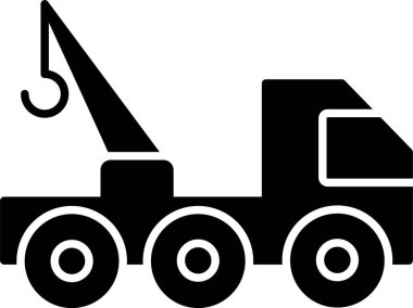 Çekici Kamyonu Kabartma Simgesi Tasarımı