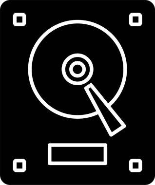 Hard Disk Kabartma Simgesi Tasarımı