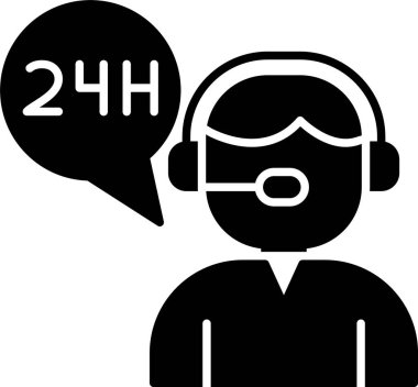 24 Saat Destekleyici Kabartma Simgesi Tasarımı