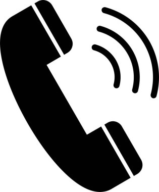 Telefon Çağrısı Glyph Simgesi Tasarımı